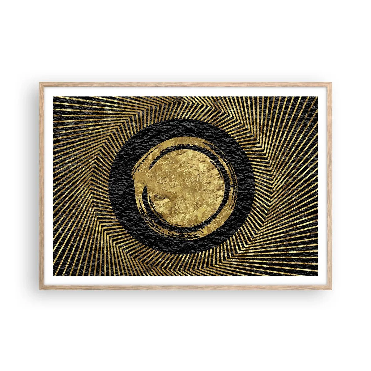 Affiche dans un chêne clair - Poster - Composition glamour - 100x70 cm