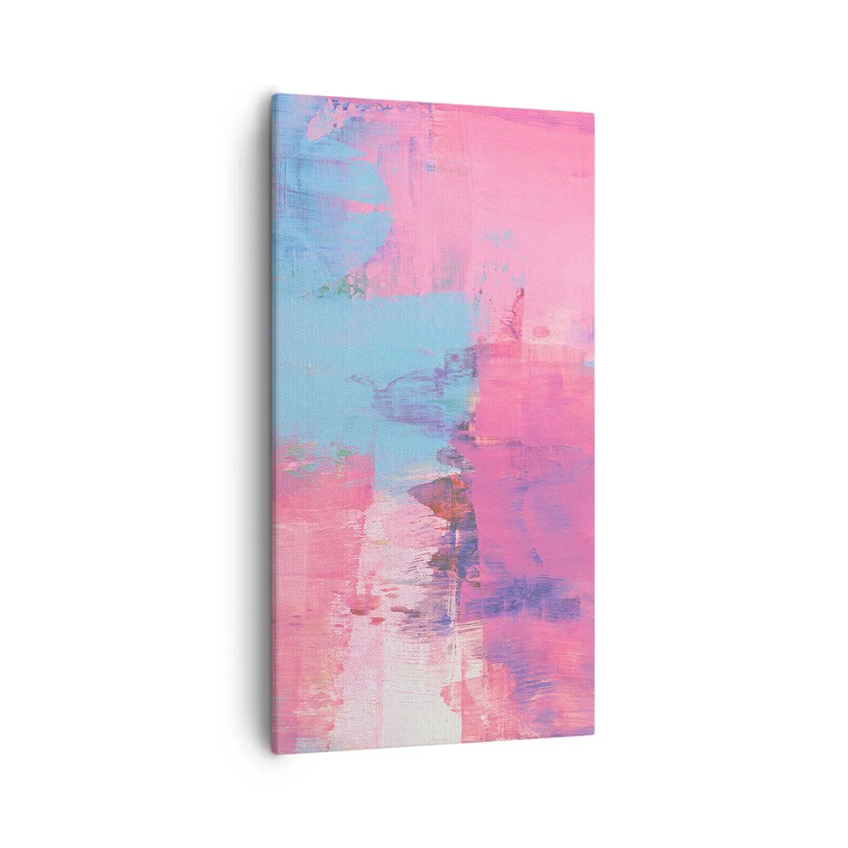 Impression sur toile - Image sur toile - Du rose, du bleu et une pincée de lumière - 55x100 cm