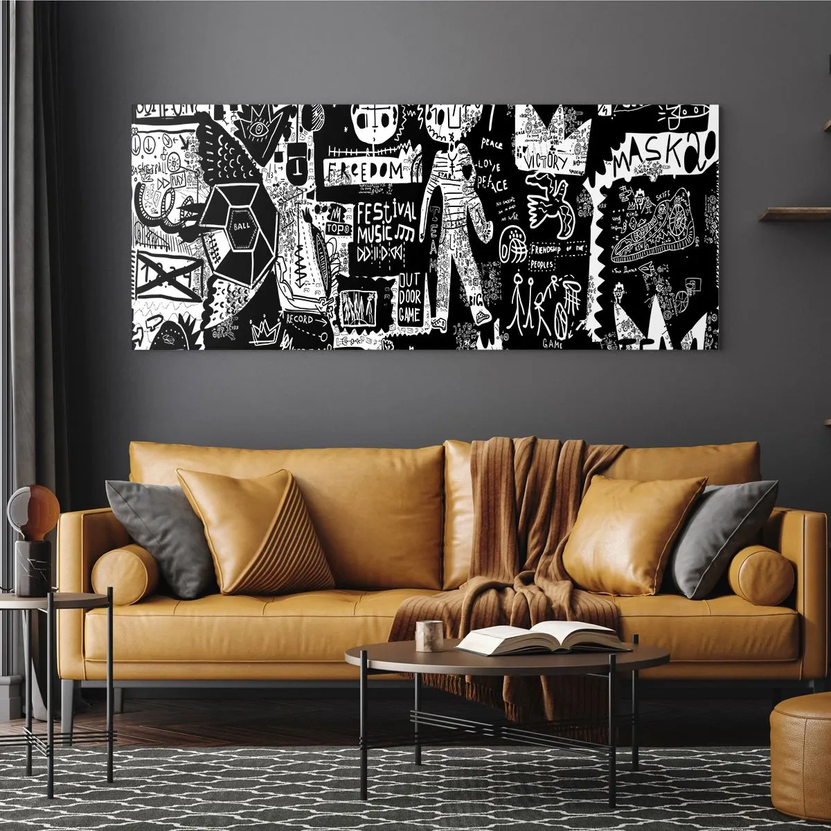 Impression sur verre - Image sur verre - Jeunesse spirituelle de loi et de joie - 100x40 cm