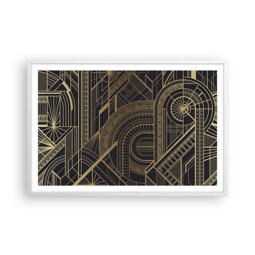 Affiche dans un cadre blanc - Poster - Concept, idée, plan - 91x61 cm