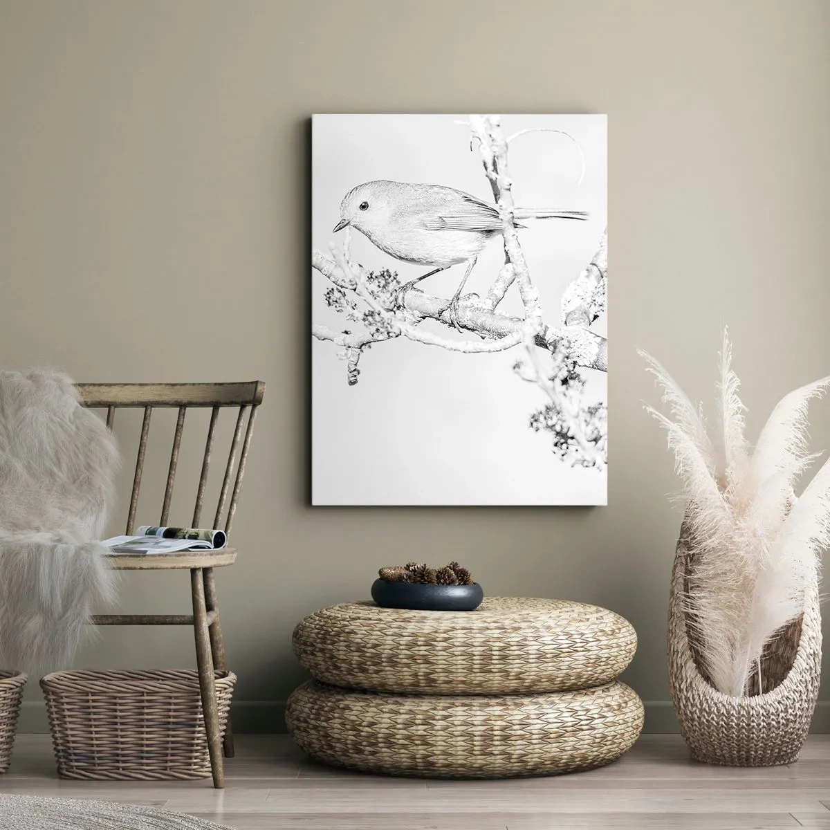 Impression sur toile - Image sur toile - Matin d'hiver - 65x120 cm