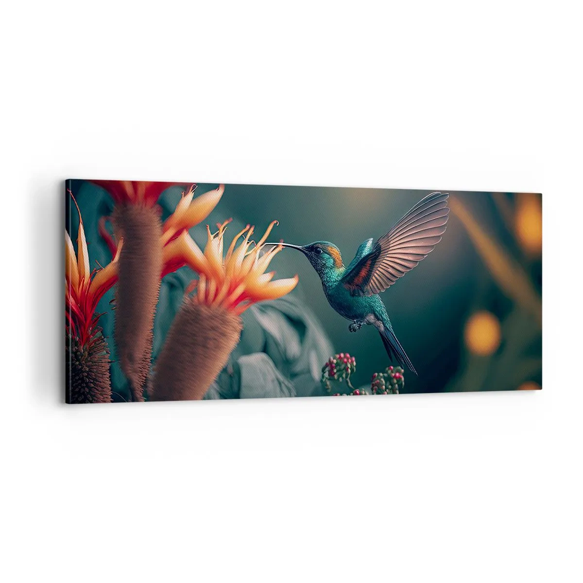 Impression sur toile - Image sur toile - une vie vraiment colorée - 100x40 cm