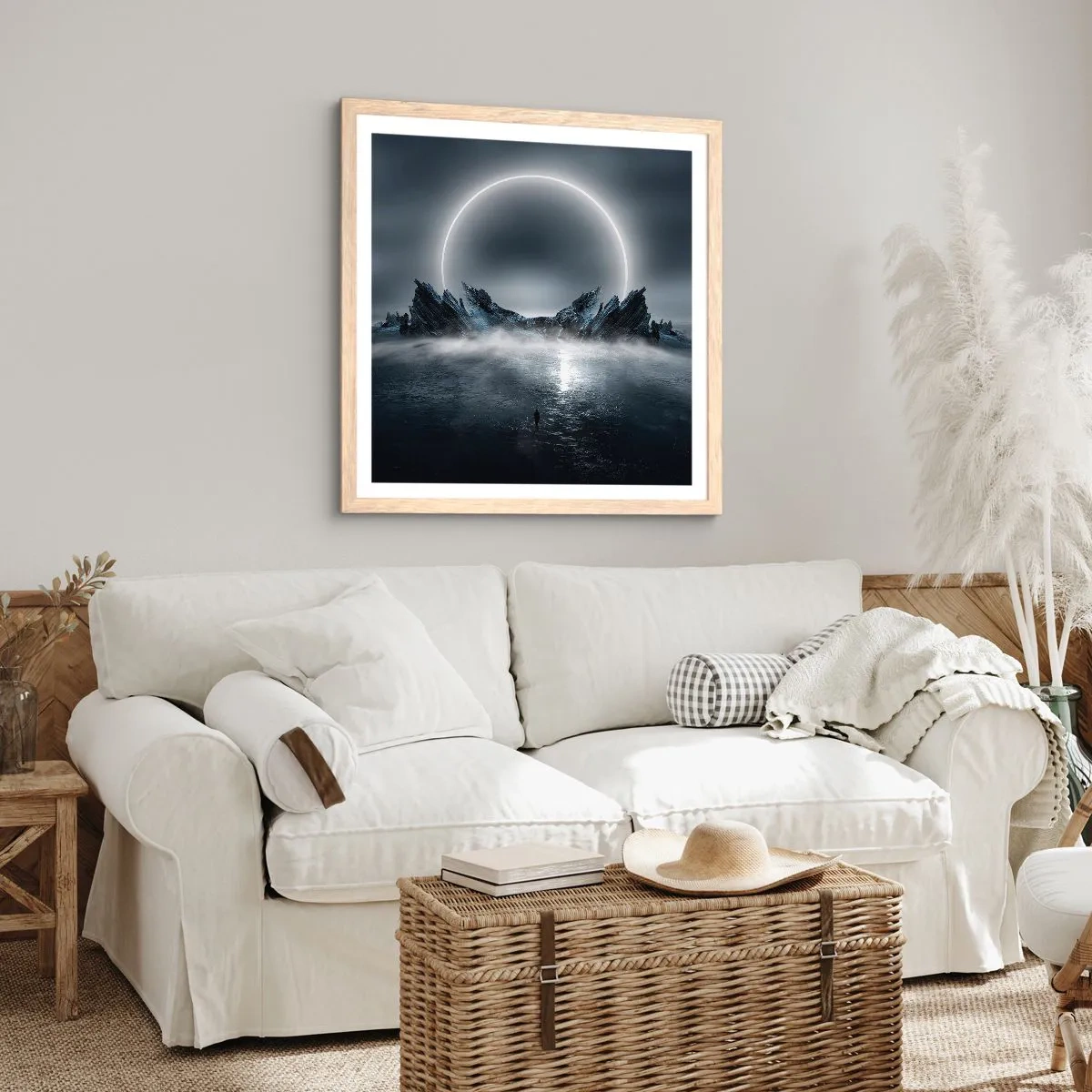 Affiche dans un chêne clair - Poster - La fin de l'histoire - 30x30 cm