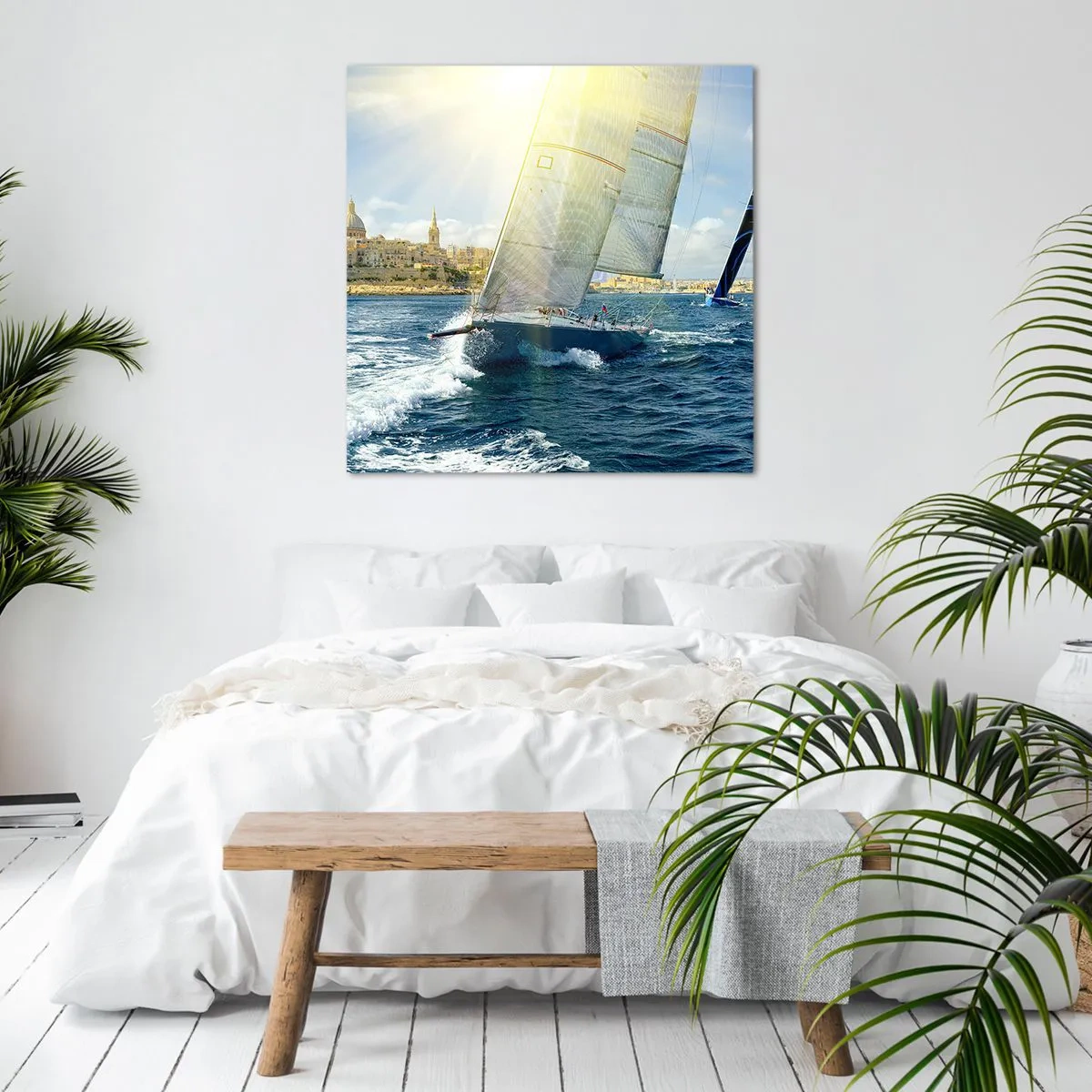 Impression sur toile - Image sur toile - Il est temps de quitter la ville - 30x30 cm