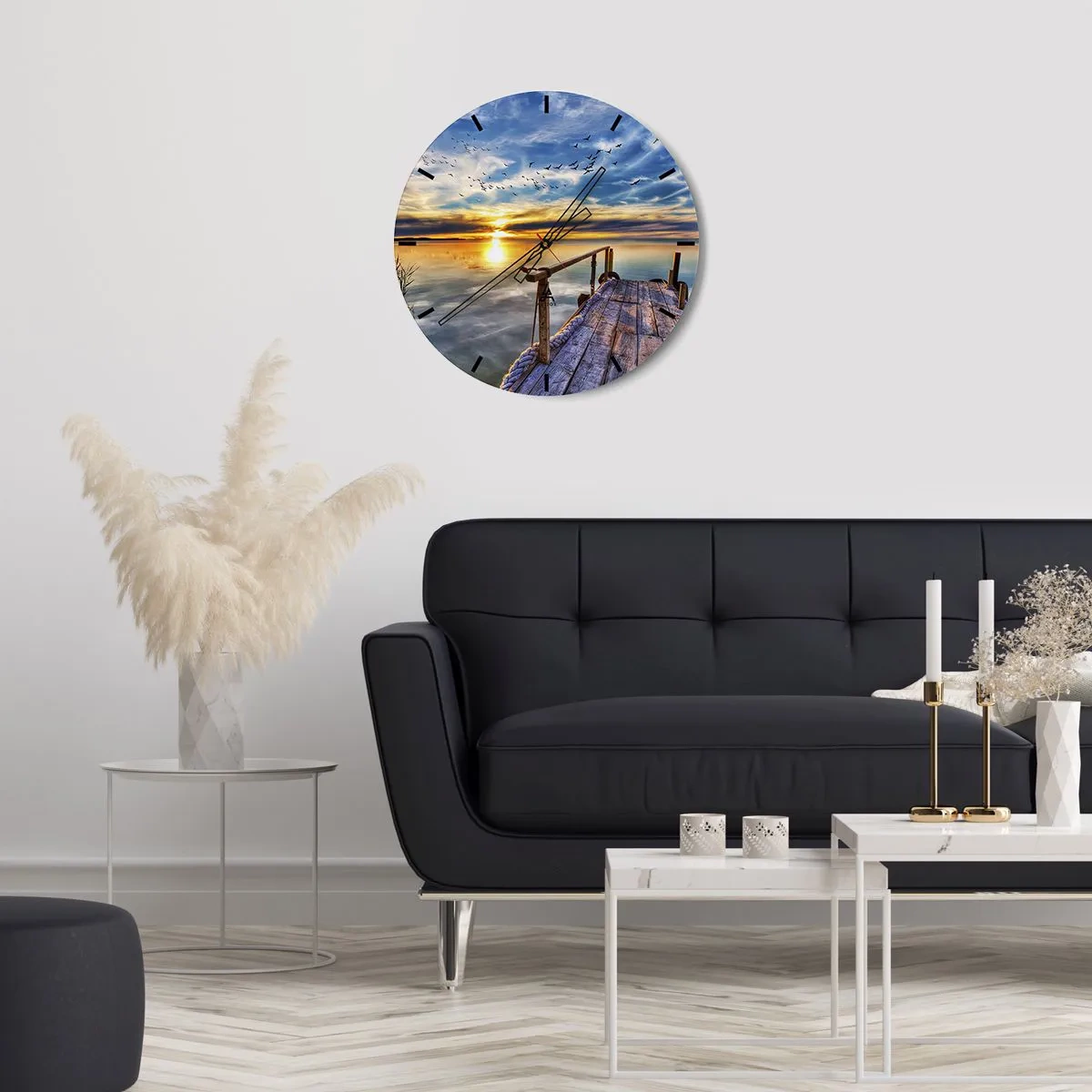 Horloge murale - Pendule murale - Le vent se repose - 30x30 cm