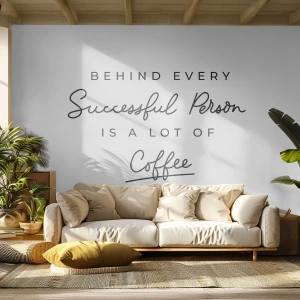 Papier Peint Photo Premium Canvas - Secret du succès - Typographie, Affirmation, Maxime - 450x315 cm