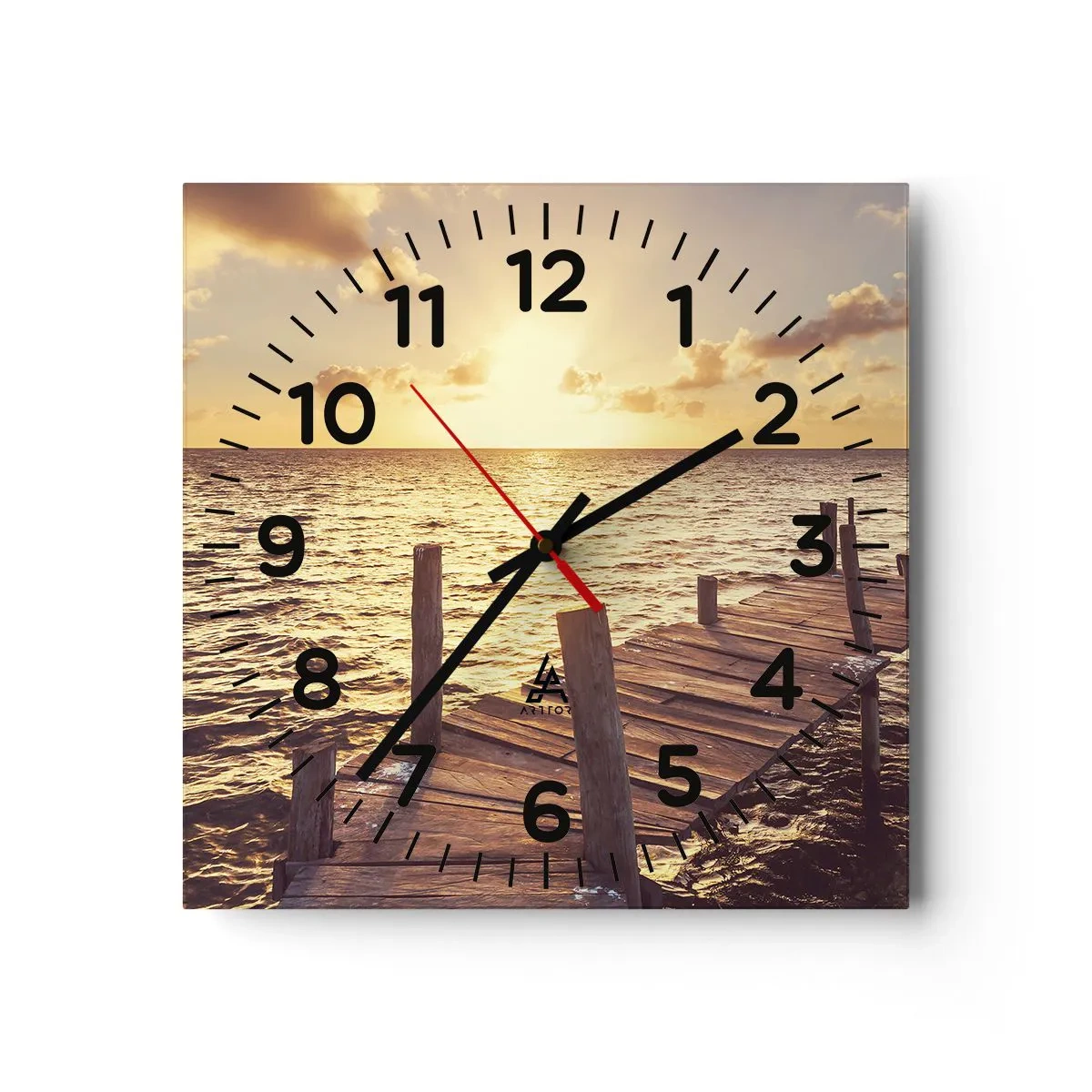Horloge murale - Pendule murale - La terre d'or de la douceur - 30x30 cm