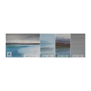 Échantillon de Papier Peint Autocollant Deluxe Sticker - Paysage horizontal - Mer, Morceau, Plage - 100x30 cm