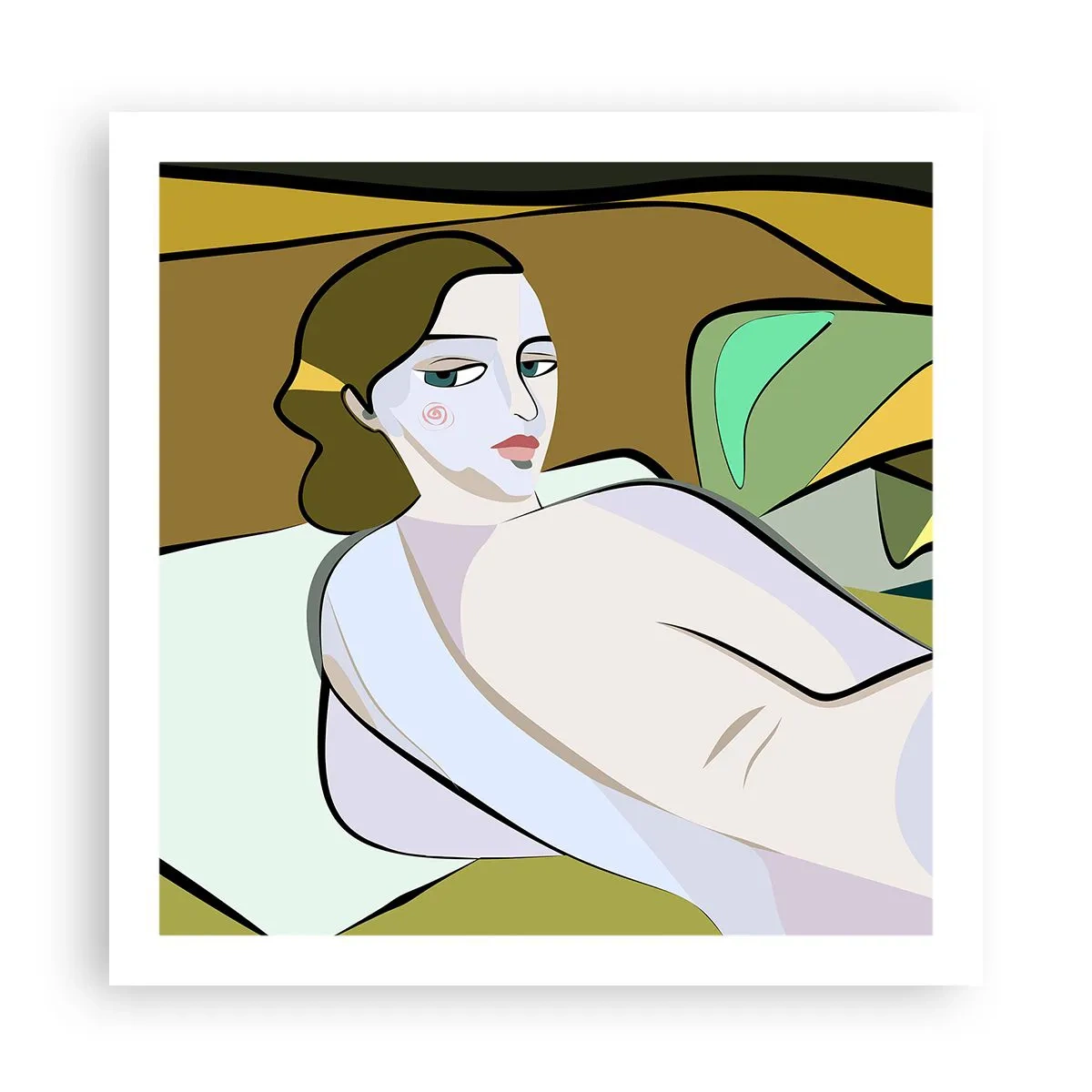 Affiche - Poster - Portrait intime - 60x60 cm