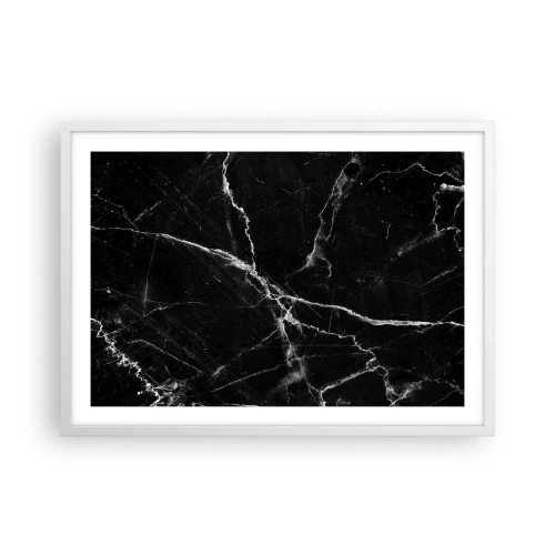 Affiche dans un cadre blanc - Poster - La vie secrète de la pierre - 70x50 cm