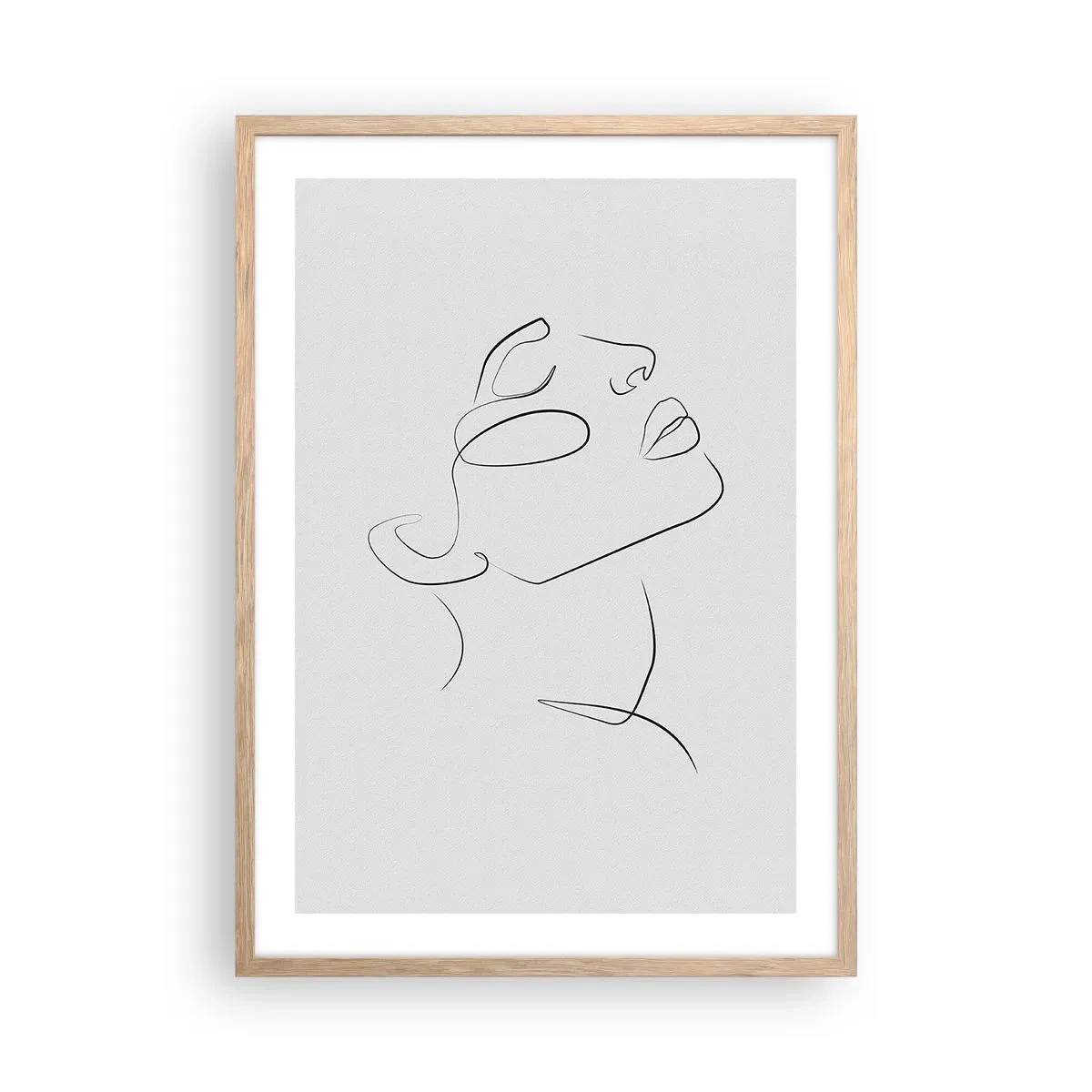 Affiche dans un chêne clair - Poster - Méandre du rêve - 50x70 cm