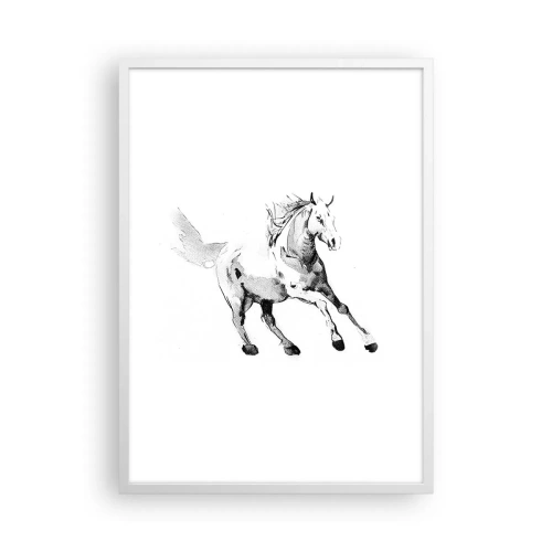 Affiche dans un cadre blanc - Poster - Âme indomptée - 50x70 cm