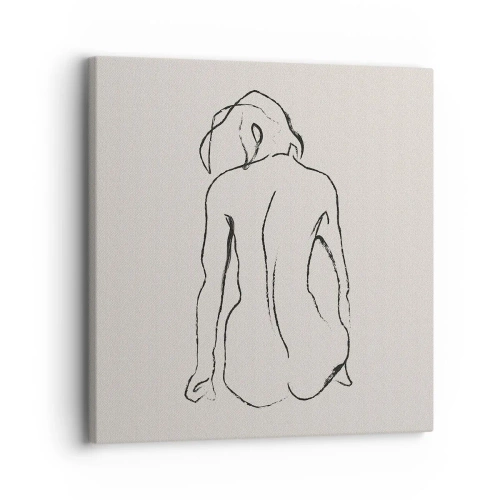 Impression sur toile - Image sur toile - Femme nue - 30x30 cm
