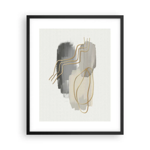 Affiche dans un cadre noir - Poster - Durée et mouvement - 40x50 cm