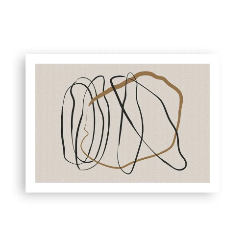 Affiche - Poster - Composition – danse en boucle - 70x50 cm