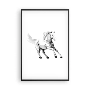 Affiche dans un cadre noir - Poster - Âme indomptée - 61x91 cm