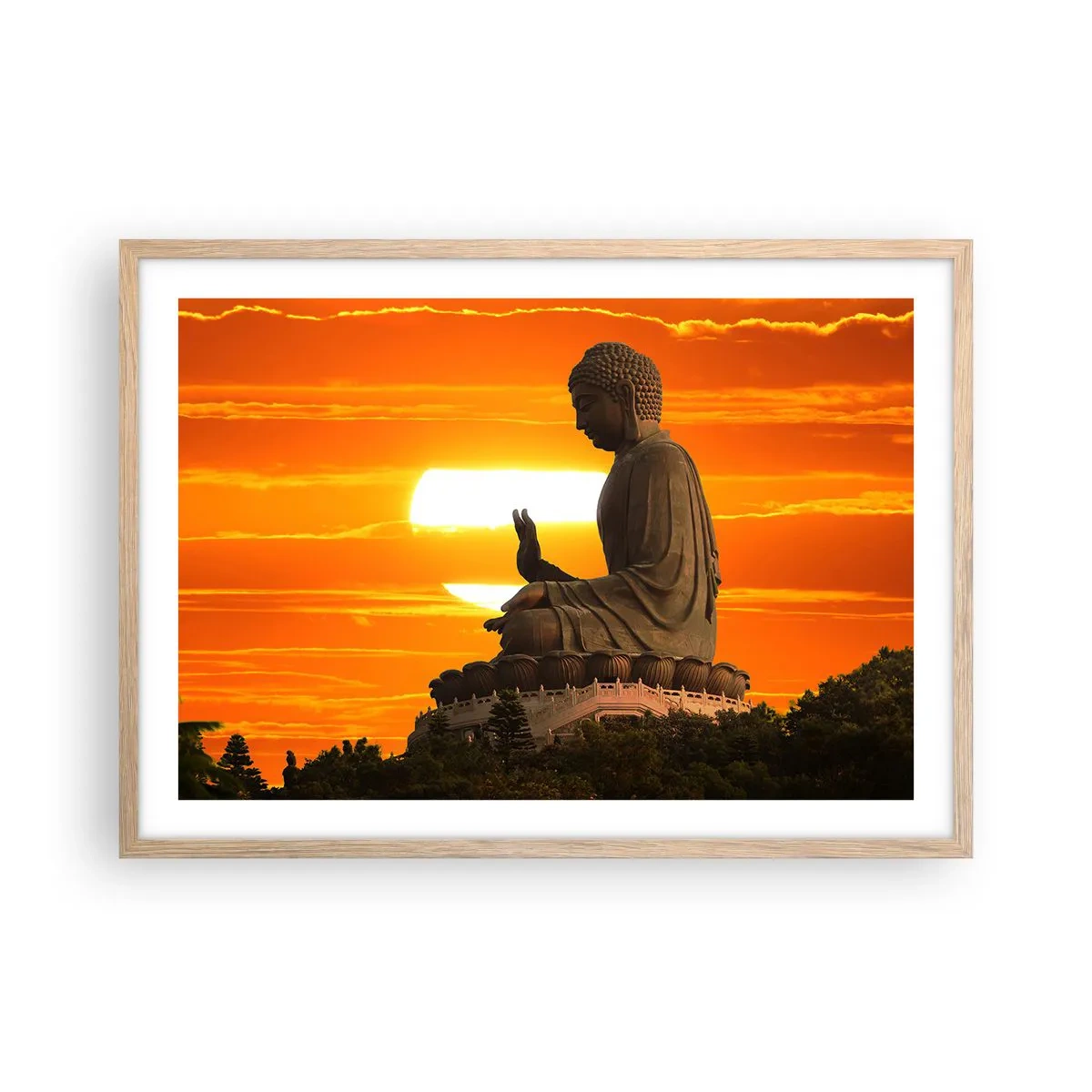 Affiche dans un chêne clair - Poster - Aucune peur du monde - 70x50 cm