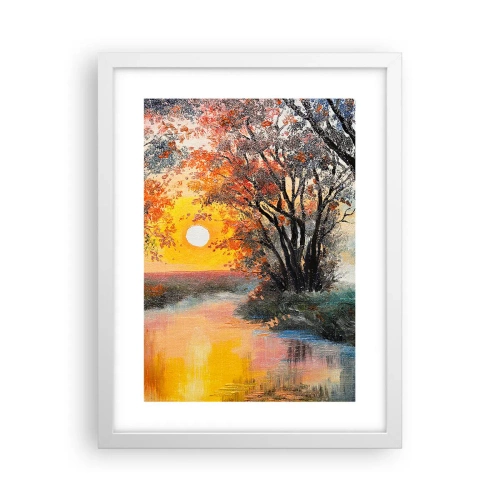 Affiche dans un cadre blanc - Poster - Climats de printemps - 30x40 cm