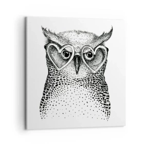 Impression sur toile - Image sur toile - Sagement et avec amour - 60x60 cm