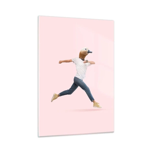 Impression sur verre - Image sur verre - Une pincée d'absurdité - 50x70cm - Une pincée d'absurdité - Décoration murale moderne pour le salon et la chambre ARTTOR