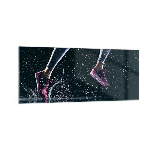 Impression sur verre - Image sur verre - Combien de force dans les jambes - 100x40 cm