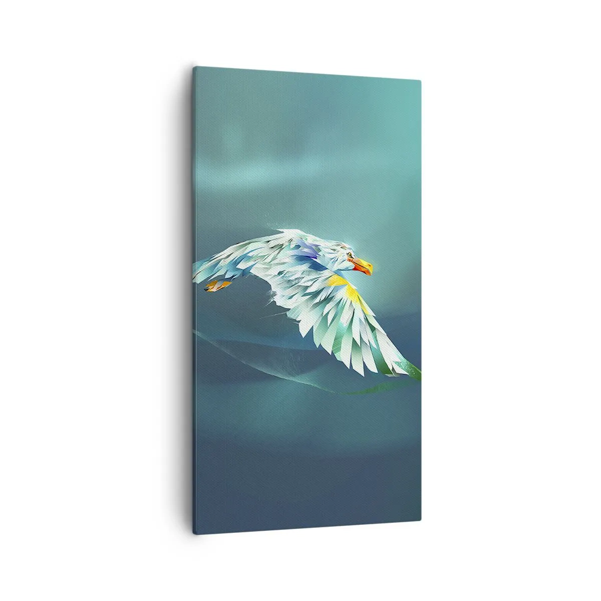 Impression sur toile - Image sur toile - Aigle, puissance de tes vols - 55x100 cm