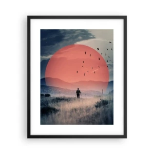 Affiche dans un cadre noir - Poster - Dans ses éléments - 40x50 cm