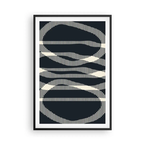 Affiche dans un cadre noir - Poster - Une tentative de briser l'obscurité - 61x91 cm