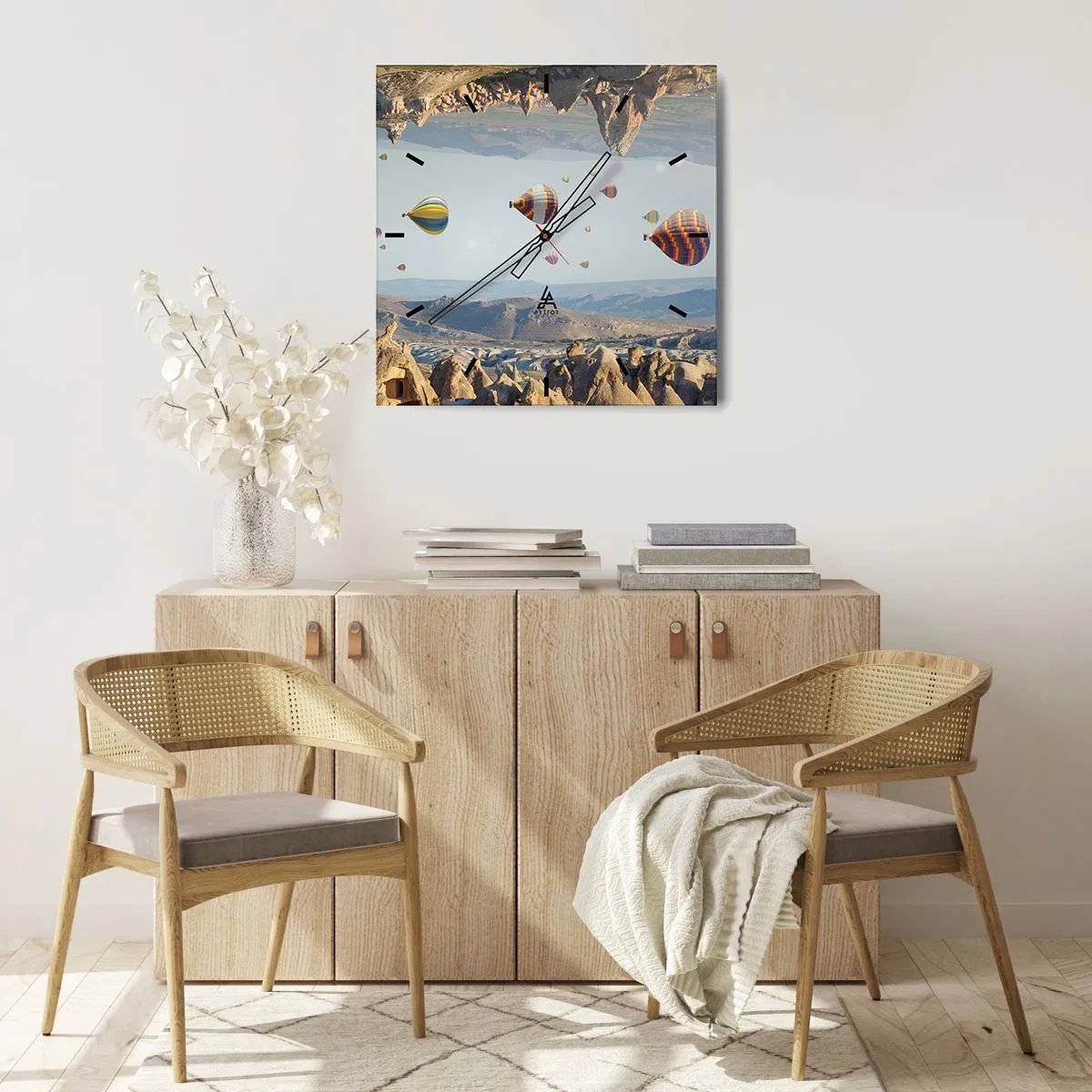 Horloge murale - Pendule murale - Ici, tout est possible - 40x40 cm