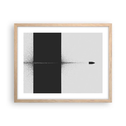 Affiche dans un chêne clair - Poster - Droit au but - 50x40 cm