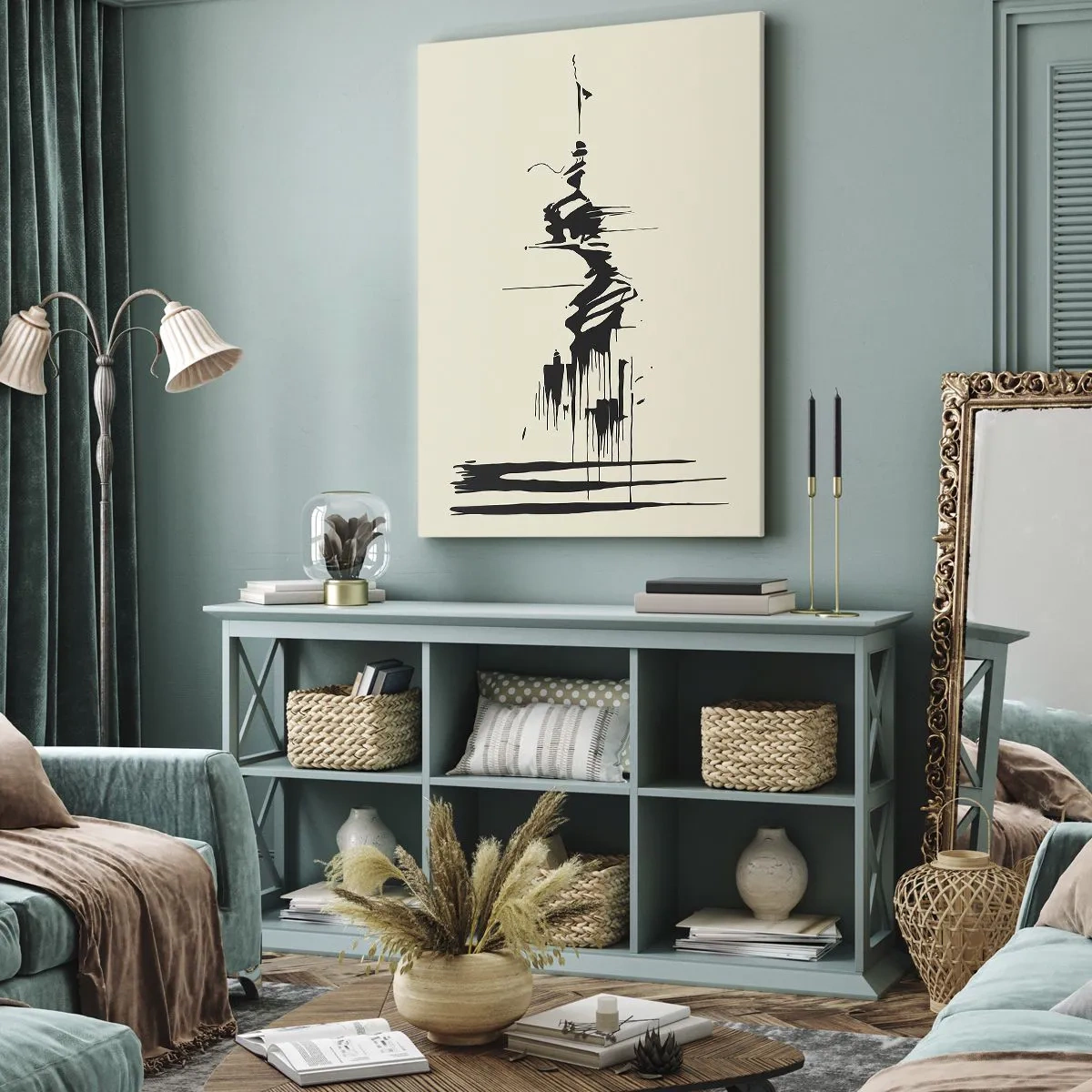 Impression sur toile - Image sur toile - Abstraction hâtive - 55x100 cm