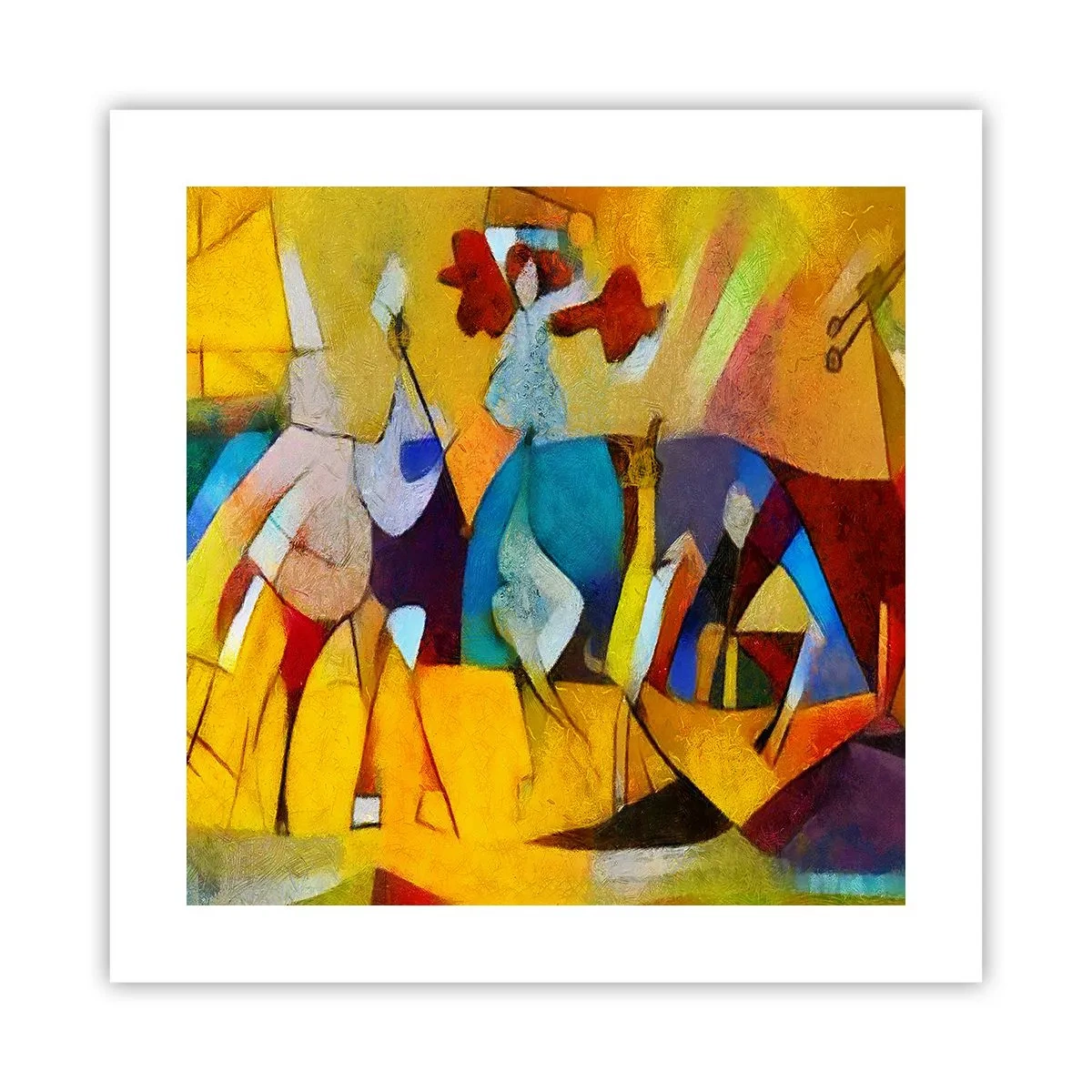 Affiche - Poster - Soleil - vie - joie - 40x40 cm