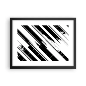 Affiche dans un cadre noir - Poster - Une composition intense et dynamique - 40x30 cm