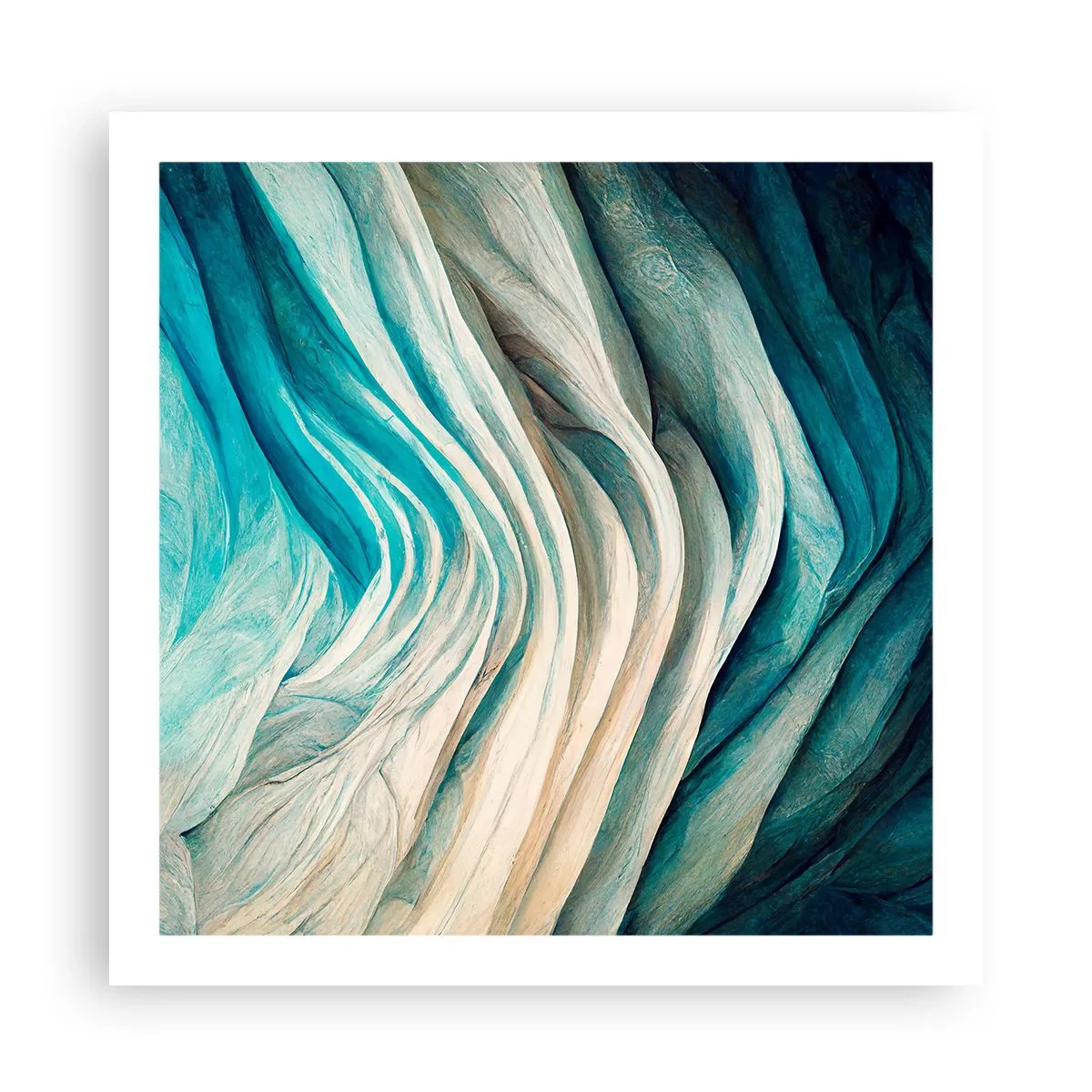 Affiche - Poster - Insatiabilité bleue - 60x60 cm