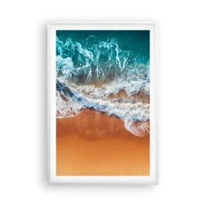 Affiche dans un cadre blanc - Poster - Toujours ensemble - 61x91 cm