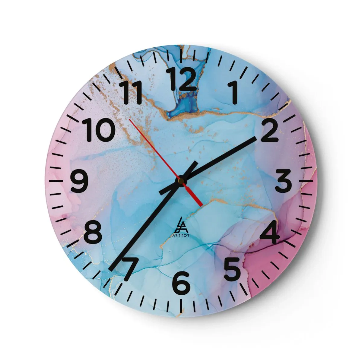 Horloge murale - Pendule murale - Rencontre et mélange - 30x30 cm