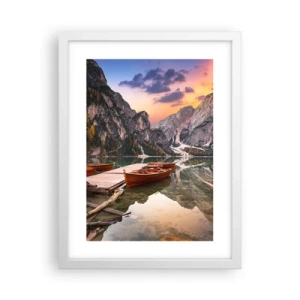 Affiche dans un cadre blanc - Poster - Promesse du jour - 30x40 cm