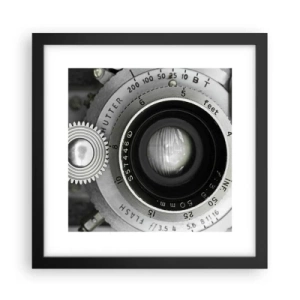 Affiche dans un cadre noir - Poster - Histoire d'Hollywood - 30x30 cm