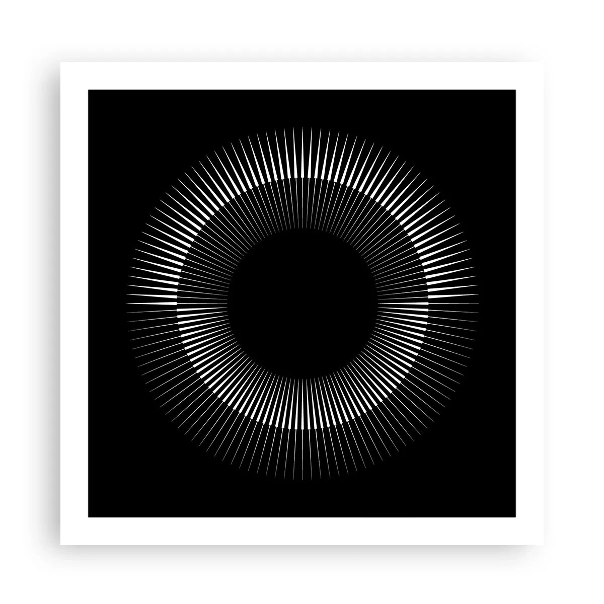 Affiche - Poster - Soleil noir - 60x60 cm