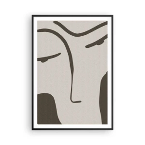 Affiche dans un cadre noir - Poster - Comme un tableau de Modigliani - 70x100 cm