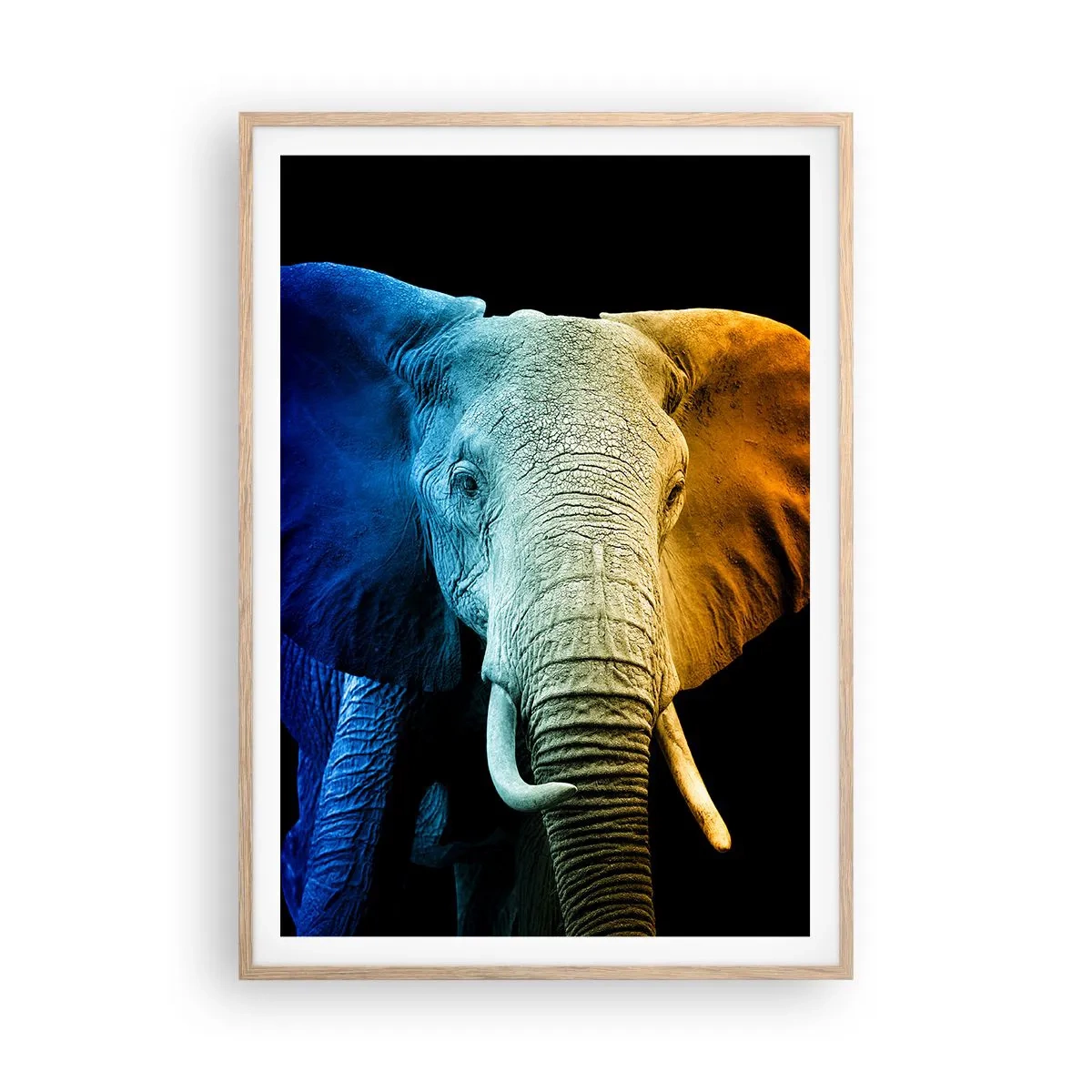 Affiche dans un chêne clair - Poster - Excentrique, pas bizarre - 70x100 cm