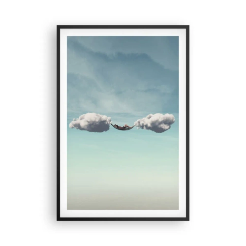 Affiche dans un cadre noir - Poster - Instant de bonheur - 61x91 cm