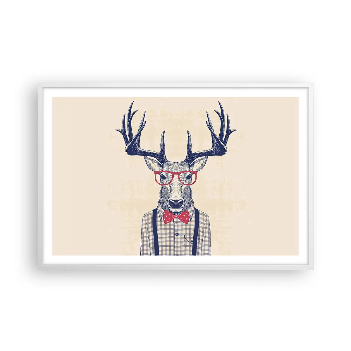 Affiche dans un cadre blanc - Poster - Une extravagance amusante - 91x61 cm