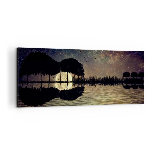 Impression sur toile - Image sur toile - Nuit au bout du monde - 100x40 cm