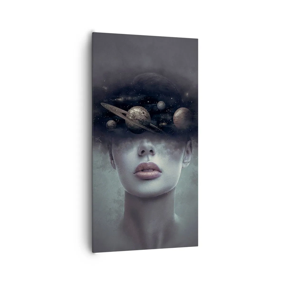 Impression sur toile - Image sur toile - Et les planètes deviennent folles... - 65x120 cm