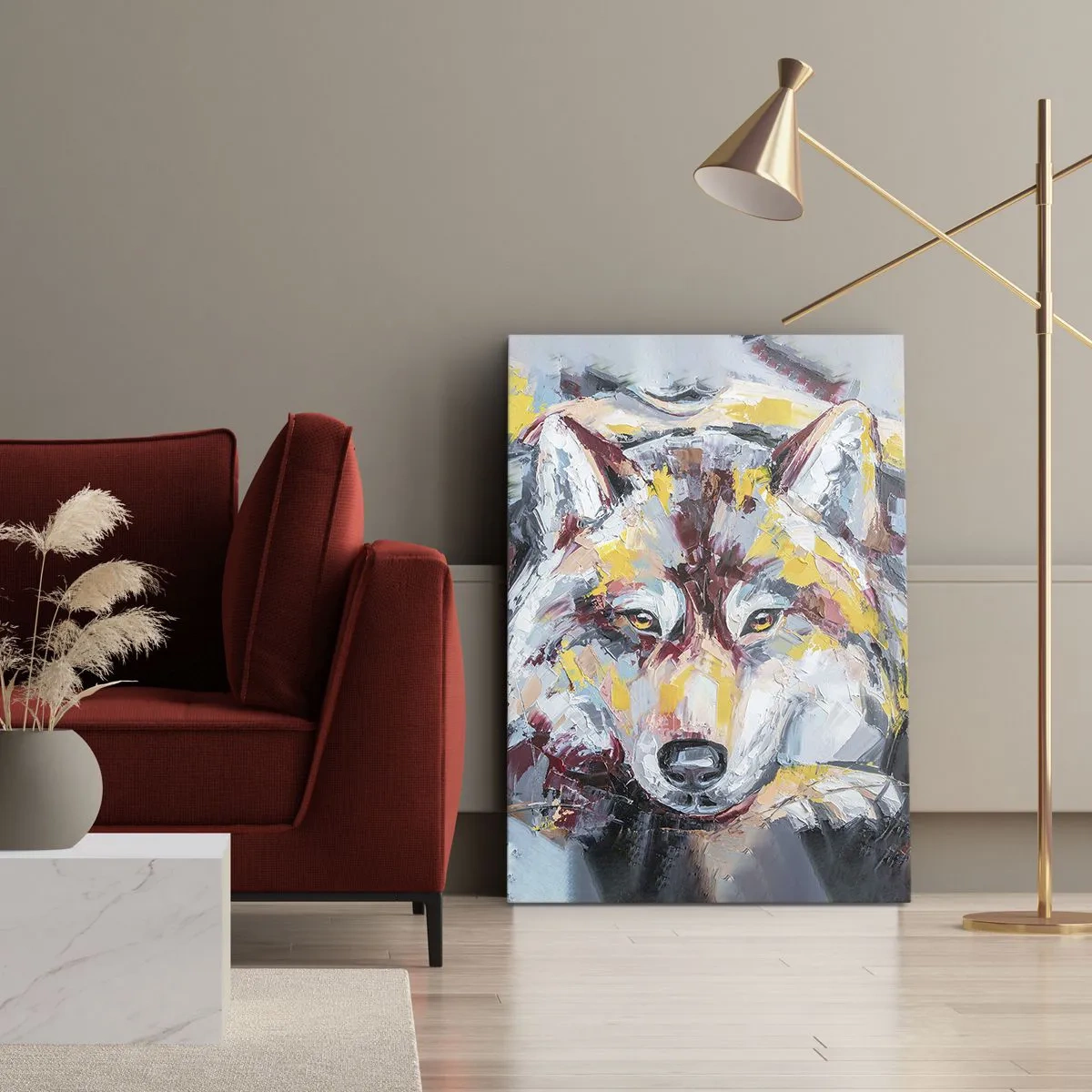 Impression sur toile - Image sur toile - En paix au milieu des siens - 65x120 cm