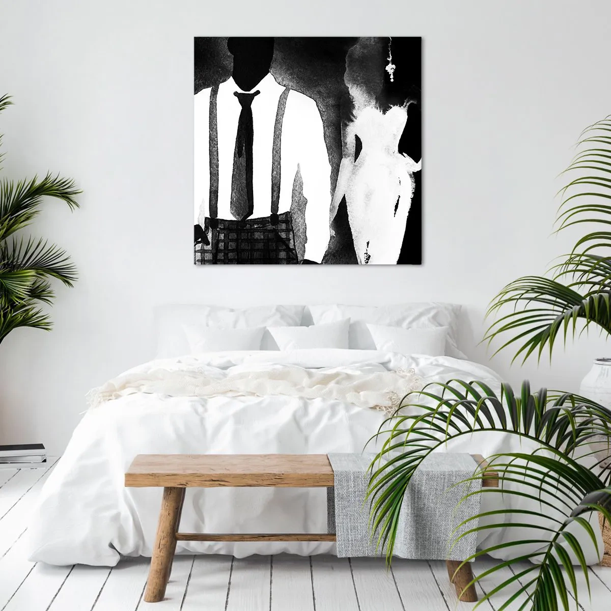 Impression sur toile - Image sur toile - Ambiance noire - 40x40 cm