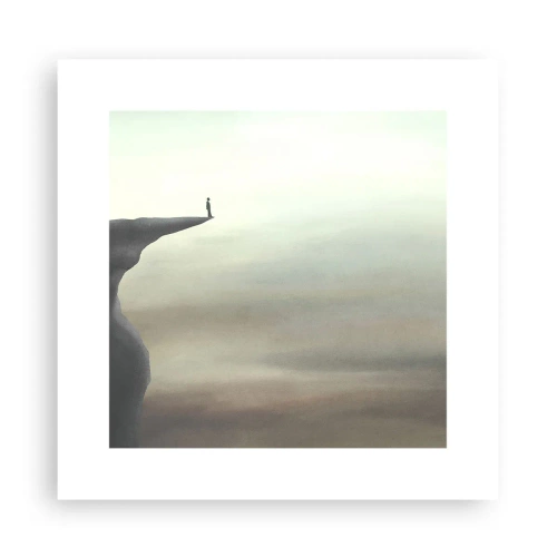 Affiche - Poster - Tout en haut, bien entendu! - 30x30 cm