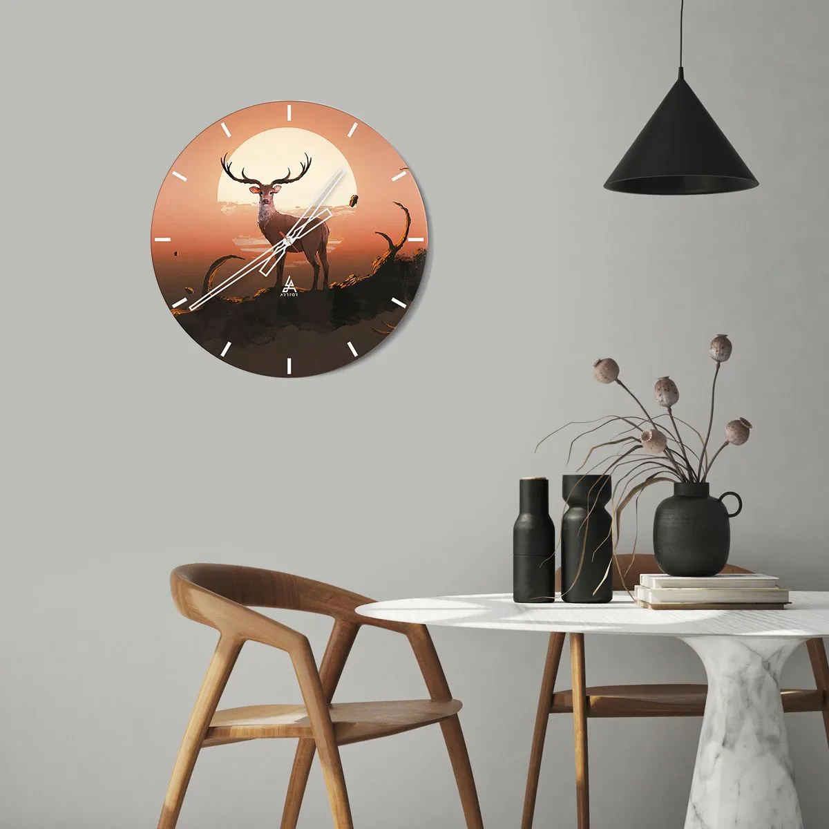 Horloge murale - Pendule murale - Cette nuit ne ressemble à aucune autre - 40x40 cm