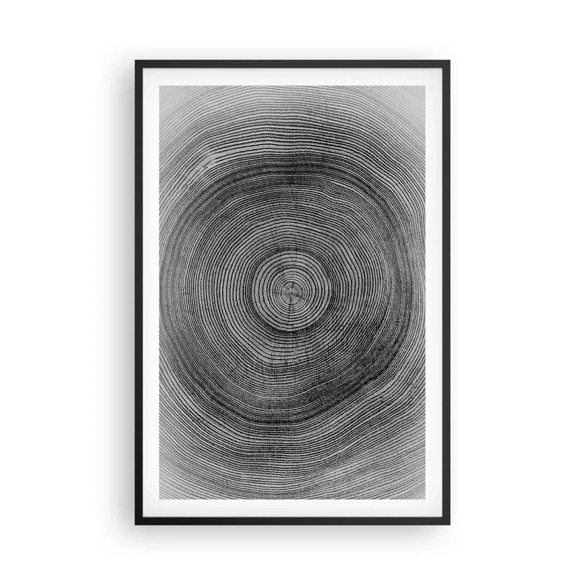 Affiche dans un cadre noir - Poster - Signe du temps - 61x91 cm